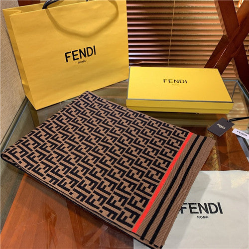 High Quality Luxury Fendi FF Cashmere Scarf Scarves – Style 25970 alternate view