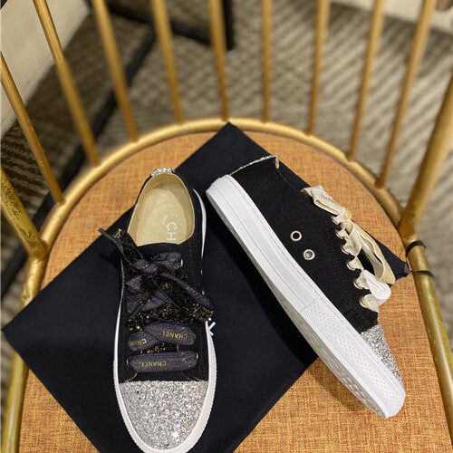 High Quality Luxury Chanel Canvas Sneakers Womens product detail