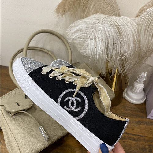 High Quality Luxury Chanel Canvas Sneakers Womens product detail