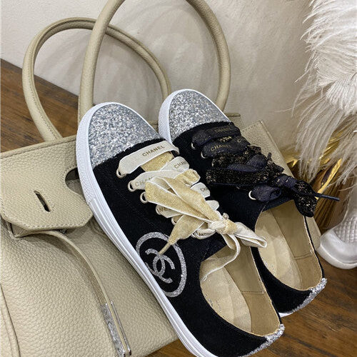 High Quality Luxury Chanel Canvas Sneakers Womens product detail