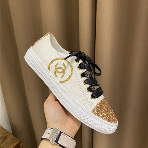 High Quality Luxury Chanel Canvas Sneakers Womens – Style 31142 product detail
