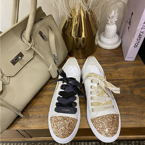 High Quality Luxury Chanel Canvas Sneakers Womens – Style 31142 product detail