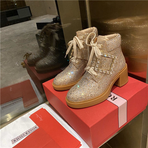 High Quality Luxury Roger Vivier Ankle Boots Womens