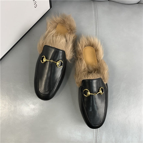 High Quality Luxury Mens Princetown GG Wool Slipper alternate view
