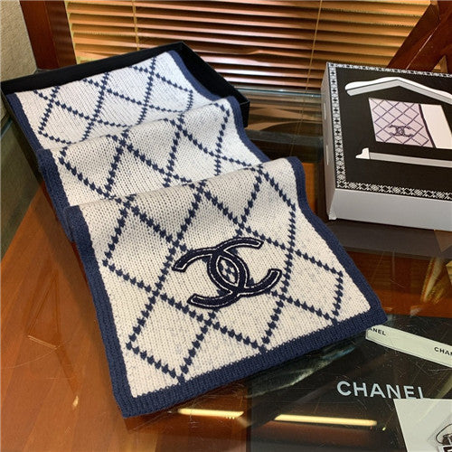 High Quality Luxury Chanel Cashmere Scarf Scarves – Style 25068 alternate view