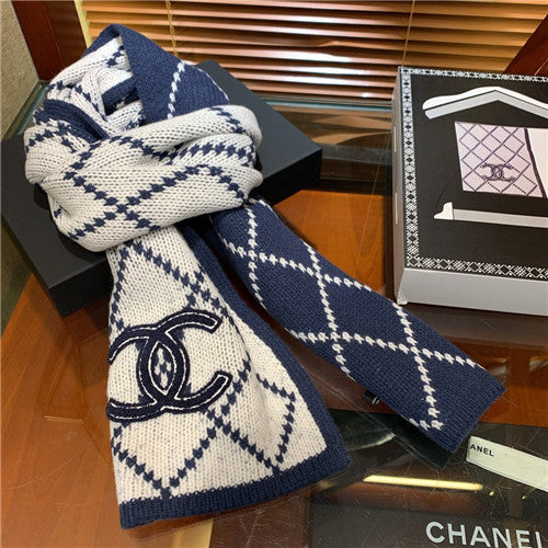 High Quality Luxury Chanel Cashmere Scarf Scarves – Style 25068