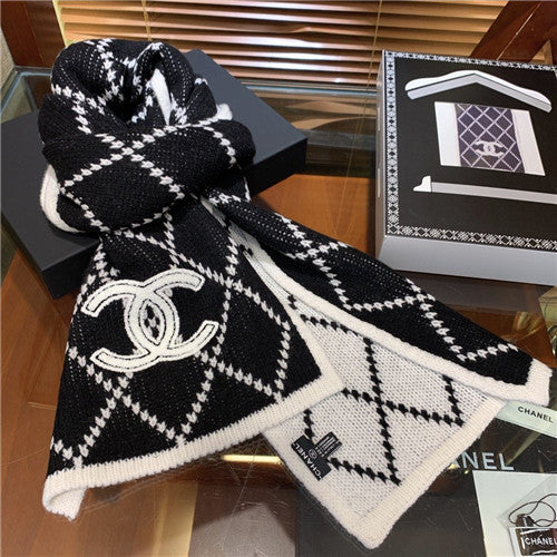 High Quality Luxury Chanel Cashmere Scarf Scarves – Style 25066