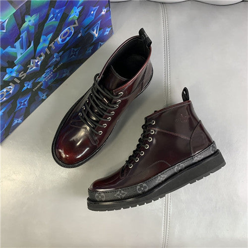 High Quality Luxury Louis Vuitton Mens High Top Sneakers – Style 17219 alternate view