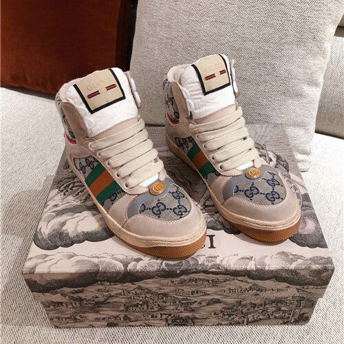 High Quality Luxury Gucci High Top Sneakers Womens – Style 16115 alternate view