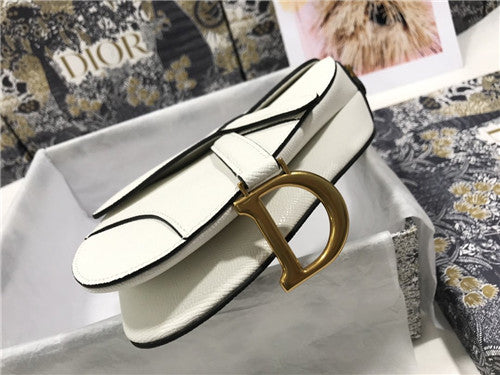 High Quality Luxury Dior Saddle Small Bag White product detail