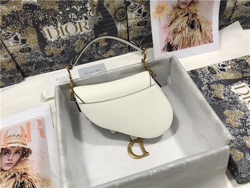 High Quality Luxury Dior Saddle Small Bag White product detail
