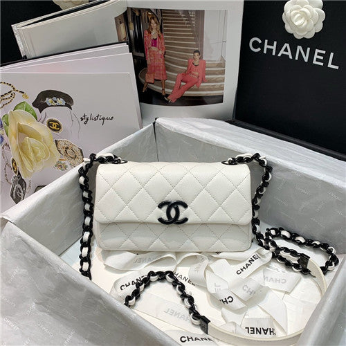 High Quality Luxury Chanel White Bag