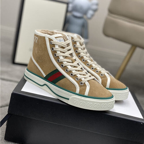 High Quality Luxury Gucci High Top Tennis Shoes