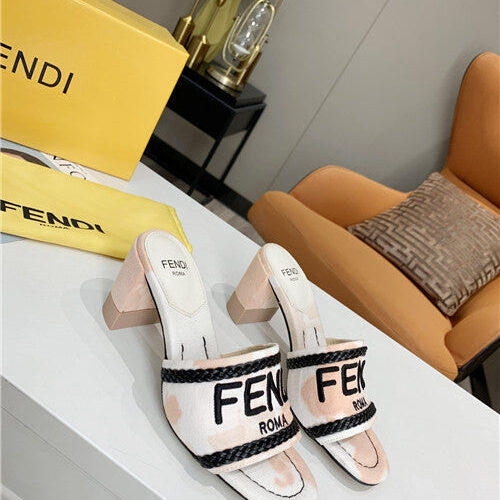 High Quality Luxury Fendi Logo Sandals