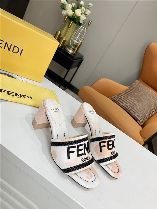 High Quality Luxury Fendi Logo Sandals