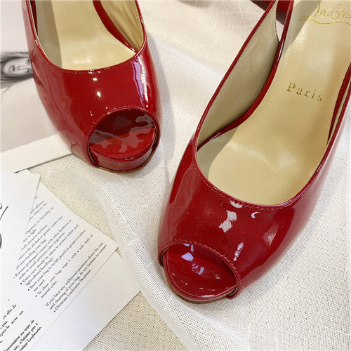 High Quality Luxury Christian Louboutin Red Platform Heels – Sizes 35–41 product detail