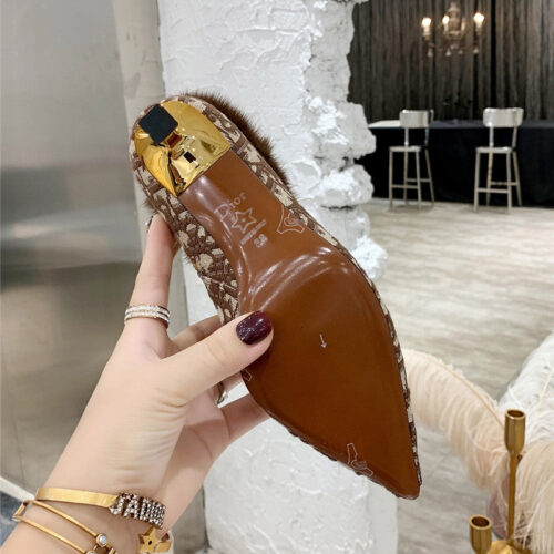 High Quality Luxury Dior Mink Fur Leather Ankle Boots – Style 36646 product detail