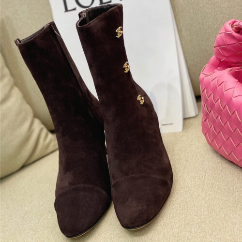 High Quality Luxury Chanel High-Heeled Pointed Boots – Style 35494 product detail