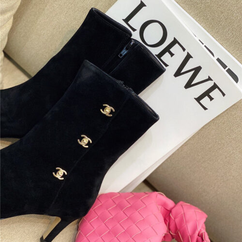 High Quality Luxury Chanel High-Heeled Pointed Boots product detail