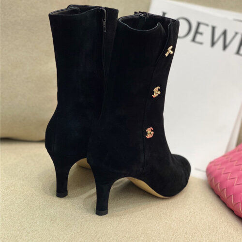 High Quality Luxury Chanel High-Heeled Pointed Boots product detail