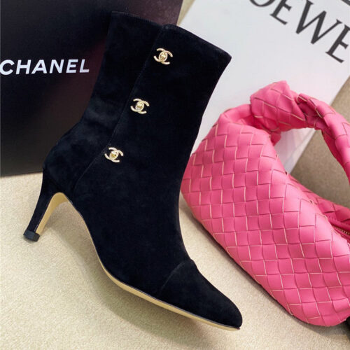 High Quality Luxury Chanel High-Heeled Pointed Boots product detail