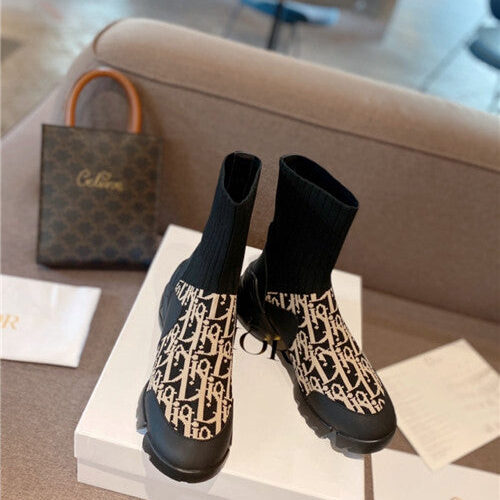 High Quality Luxury Dior Sock Boots Stretch Boots – Style 43718 alternate view