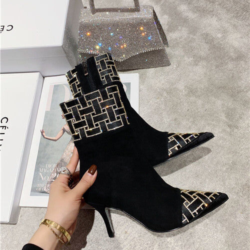 High Quality Luxury Rene Caovilla High Heel Boots