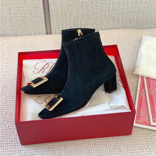 High Quality Luxury Roger Vivier Belle Vivier Suede Boots product detail