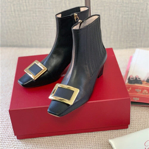High Quality Luxury Roger Vivier Belle Vivier Suede Boots – Style 73972 product detail