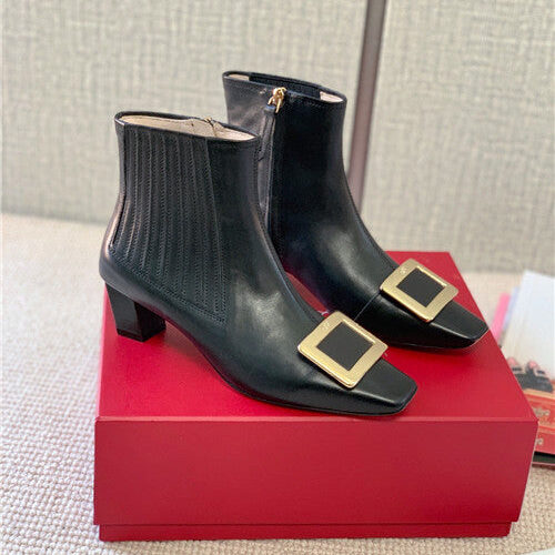 High Quality Luxury Roger Vivier Belle Vivier Suede Boots – Style 73972