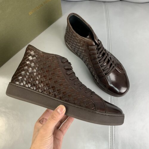 High Quality Luxury Bottega Veneta High Top Sneaker