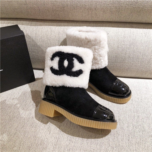 High Quality Luxury Chanel Wool Ankle Boots – Style 83686 alternate view
