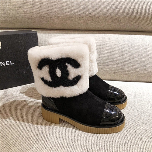 High Quality Luxury Chanel Wool Ankle Boots – Style 83686