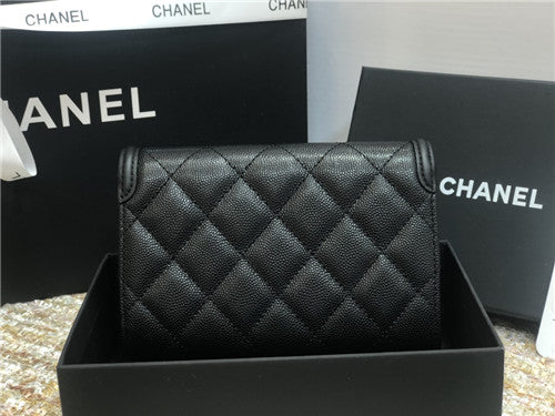 High Quality Luxury Chanel Cc Filigree Wallet alternate view