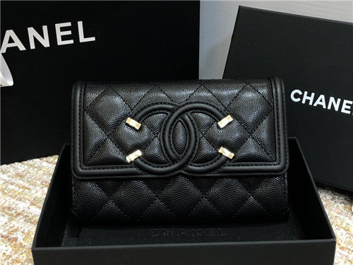 High Quality Luxury Chanel Cc Filigree Wallet