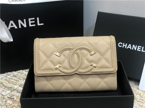 High Quality Luxury Chanel Cc Filigree Wallet – Style 42685