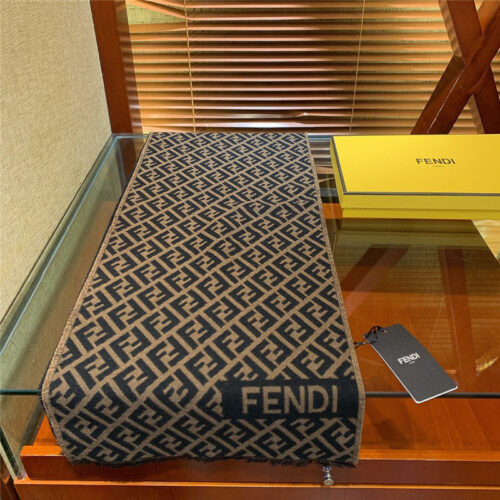 High Quality Luxury Fendi Wool FF Logo Scarf Shawl product detail