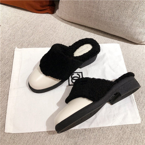 High Quality Luxury Chanel Wool Slippers – Style 68422 product detail