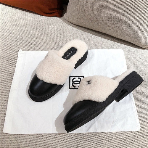 High Quality Luxury Chanel Wool Slippers product detail