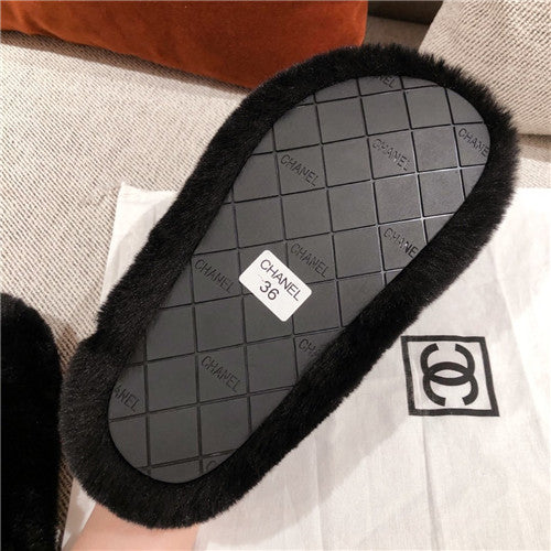 High Quality Luxury Chanel Wool Slippers – Style 01190 product detail