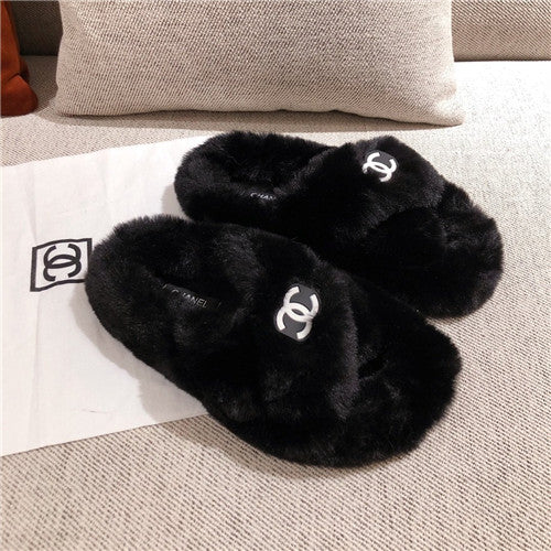 High Quality Luxury Chanel Wool Slippers – Style 01190 alternate view