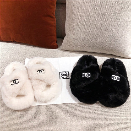 High Quality Luxury Chanel Wool Slippers – Style 01190 product detail