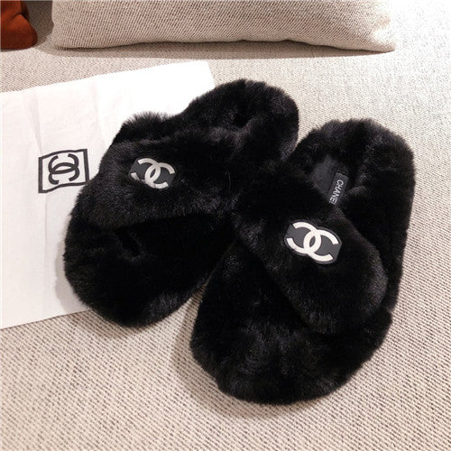 High Quality Luxury Chanel Wool Slippers – Style 01190