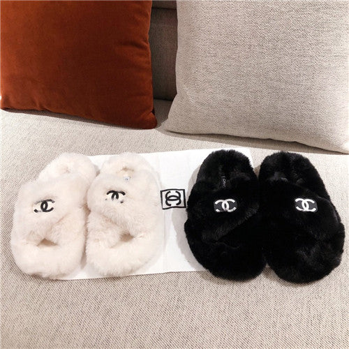 High Quality Luxury Chanel Wool Slippers – Style 01190 product detail