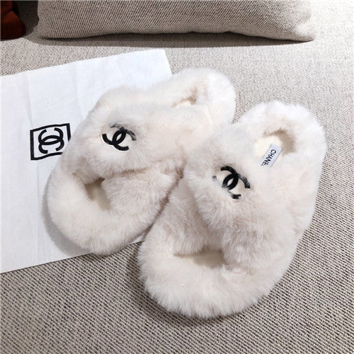 High Quality Luxury Chanel Wool Slippers – Style 33958