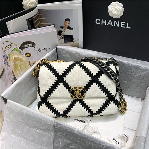 High Quality Luxury Chanel 19 Flap Bag 26Cm – Style 46805
