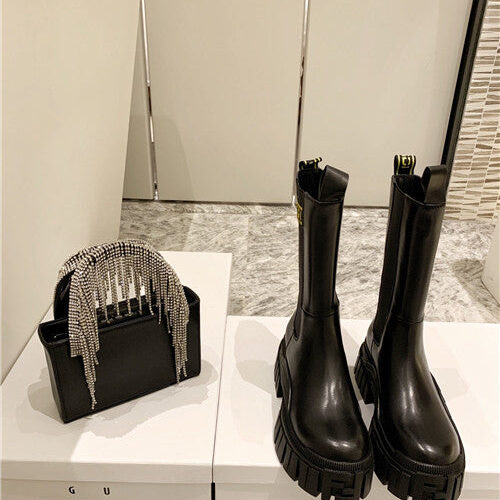 High Quality Luxury Fendi Ankle Boots Womens – Style 69523