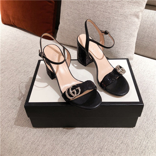 High Quality Luxury Gucci Block Heel Sandals