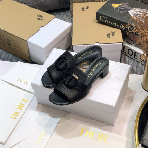 High Quality Luxury Dior Cd Letter Metal Logo Flat Hollow Sandals – Style 08710 alternate view
