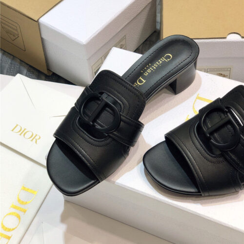 High Quality Luxury Dior Cd Letter Metal Logo Flat Hollow Sandals – Style 08710 product detail